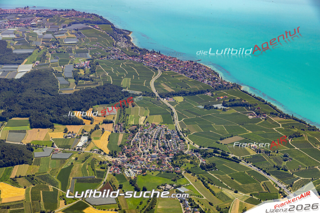 Aktuelles Luftbild von  Stetten - Die Luftaufnahme wurde 2022 mittels UL-Flugzeug erstellt ( keine Drohne ) - hochauflösende Kamera-Systeme von  Canon -Beste Qualität - Für grossformatige Ausdrucke geeignet. Die Geschenkidee !