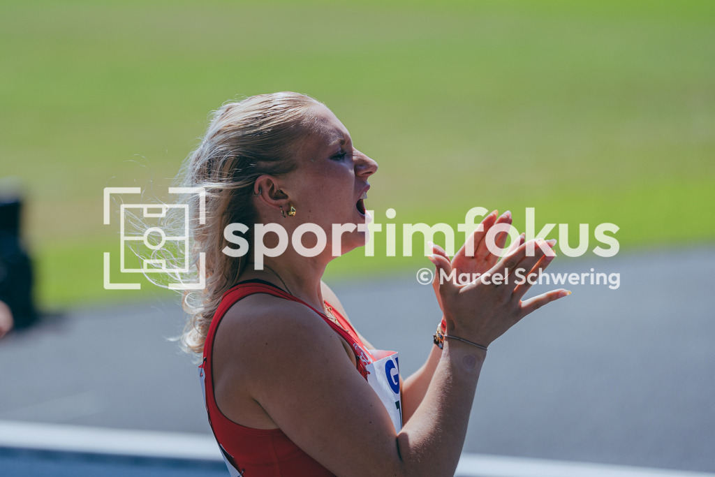 Deutsche Meisterschaften U20 / U16 2026 | Timea Mende, SC Potsdam e.V., 108, 4x100-Meter-Staffel, Deutsche Meisterschaften der U20 &amp; U16 2026, Lohrheidestadion Bochum-Wattenscheid, 10.07.2026. Foto: Marcel Schwering / sportimfokus - Realisiert mit Pictrs.com