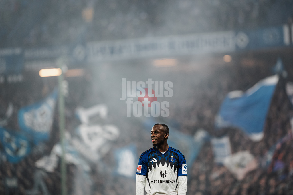 Fußball | Männer | Saison 2025/2026 | 1. Fußball-Bundesliga | 13. Spieltag | Hamburger SV vs. SV Werder Bremen | 07.12.2025 | Jean-Luc Dompe (#7, HSV)
