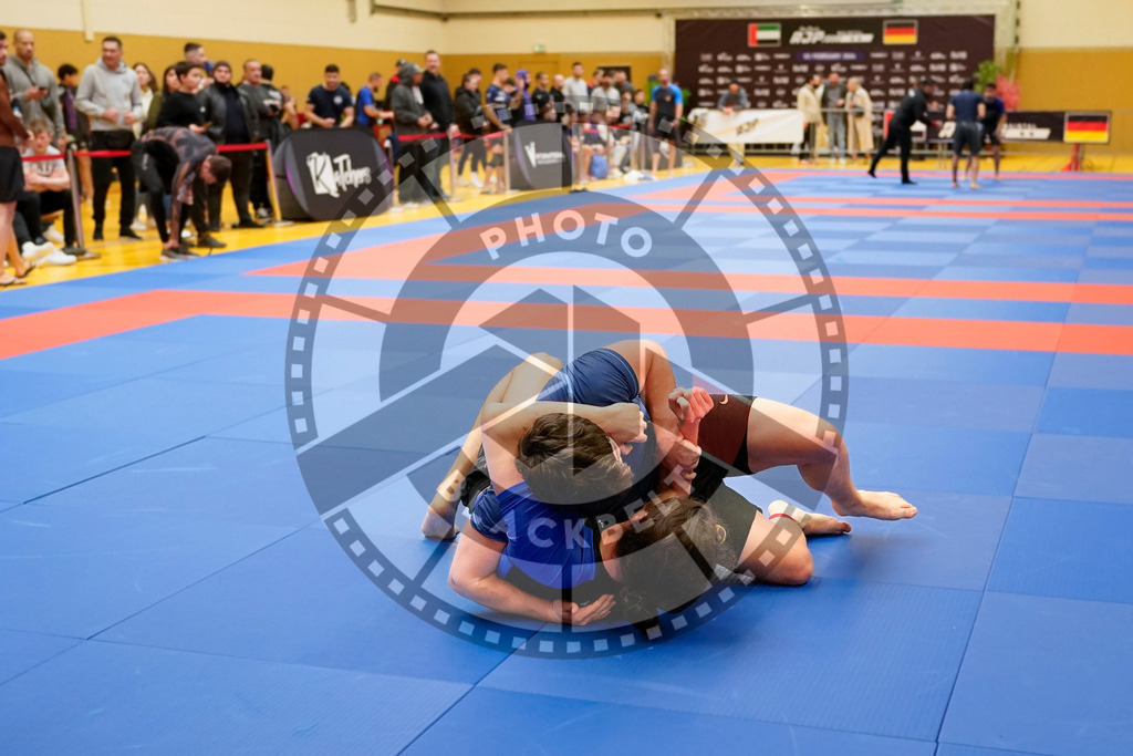 20240203PBB09081 | Fighters compete during the Brazilian Jiu-Jitsu Championship of the AJP Tour in Maintal by Frankfurt am Main, Germany, on February 2, 2024.
