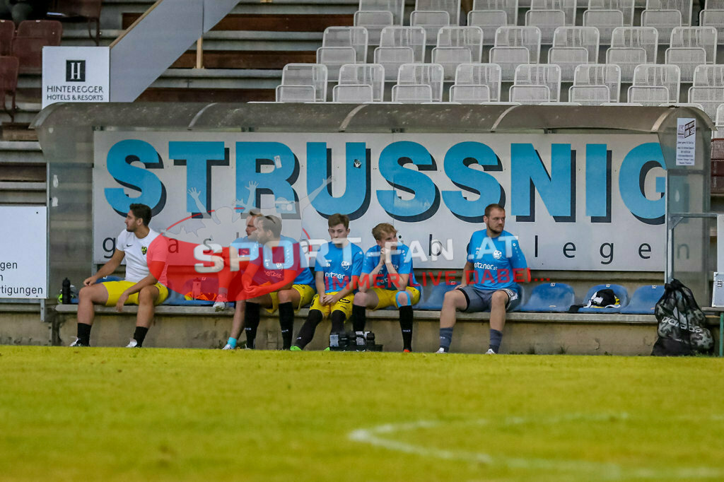 SV Feldkirchen - SC Launsdorf 2-1, Unterliga Ost | Ersatzbank SV Feldkirchen - SC Launsdorf 2-1 am 23.08.2023 in Feldkirchen
(Modehaus NIMO Arena), Austria, (Photo by Ernst Krawagner sport-fan.at) - Realisiert mit Pictrs.com