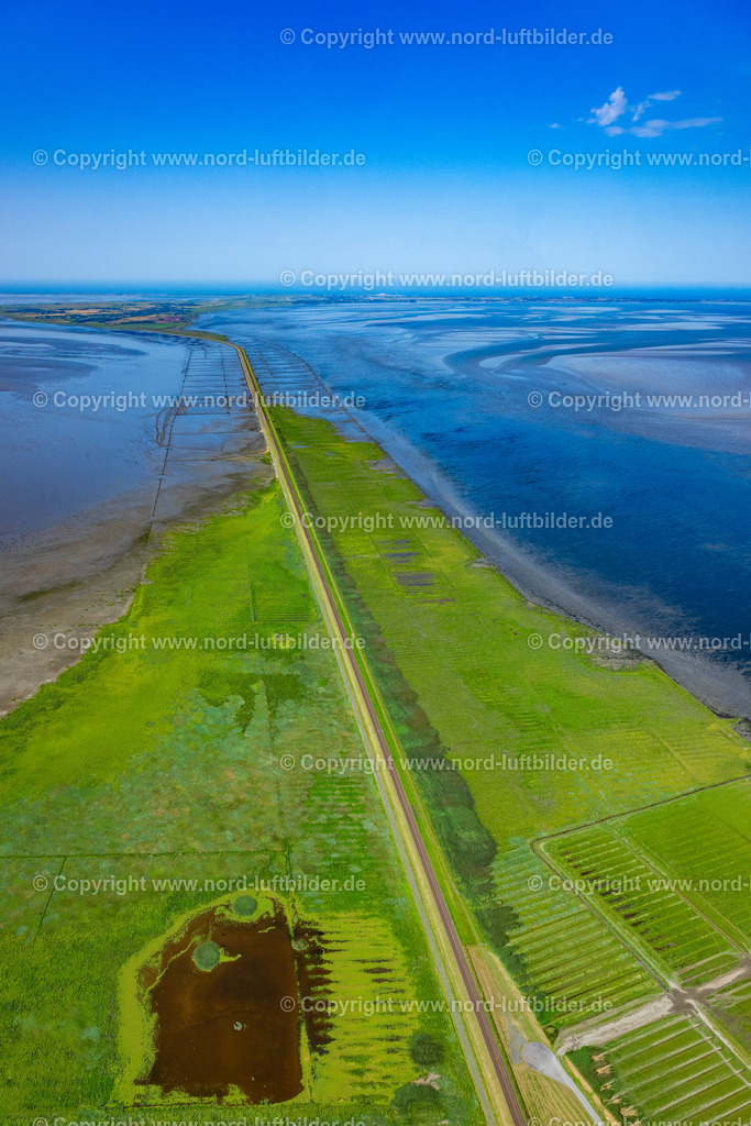 Sylt_Hindenburgdamm_ELS_8734130825 | SYLT 21.06.2025 Wattenmeer der Nordsee- Küste am Hindenburgdamm in Sylt im Bundesland Schleswig-Holstein. // Wadden Sea of North Sea Coast on Hindenburgdamm in Sylt in the state Schleswig-Holstein. Foto: Martin Elsen