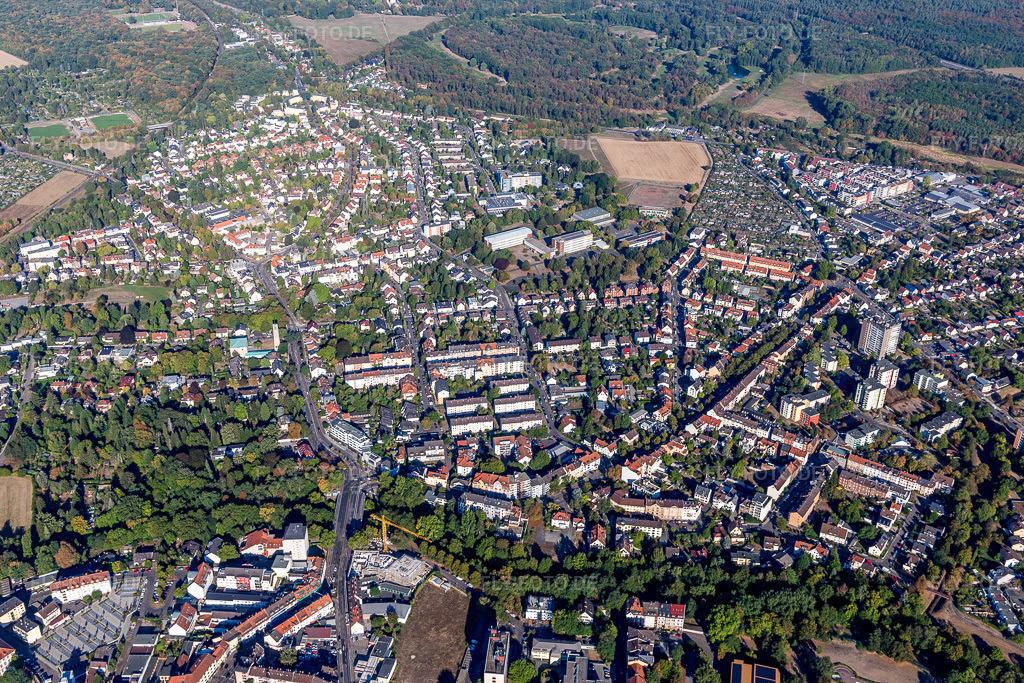 Luftbild: Ortsansicht im Ortsteil Hanau-Altstadt in Hanau im Bundesland Hessen in Deutschland. Foto: IMG_111039.jpg vom 08.09.2018 durch Werner Riehm/FLY-FOTO.de
