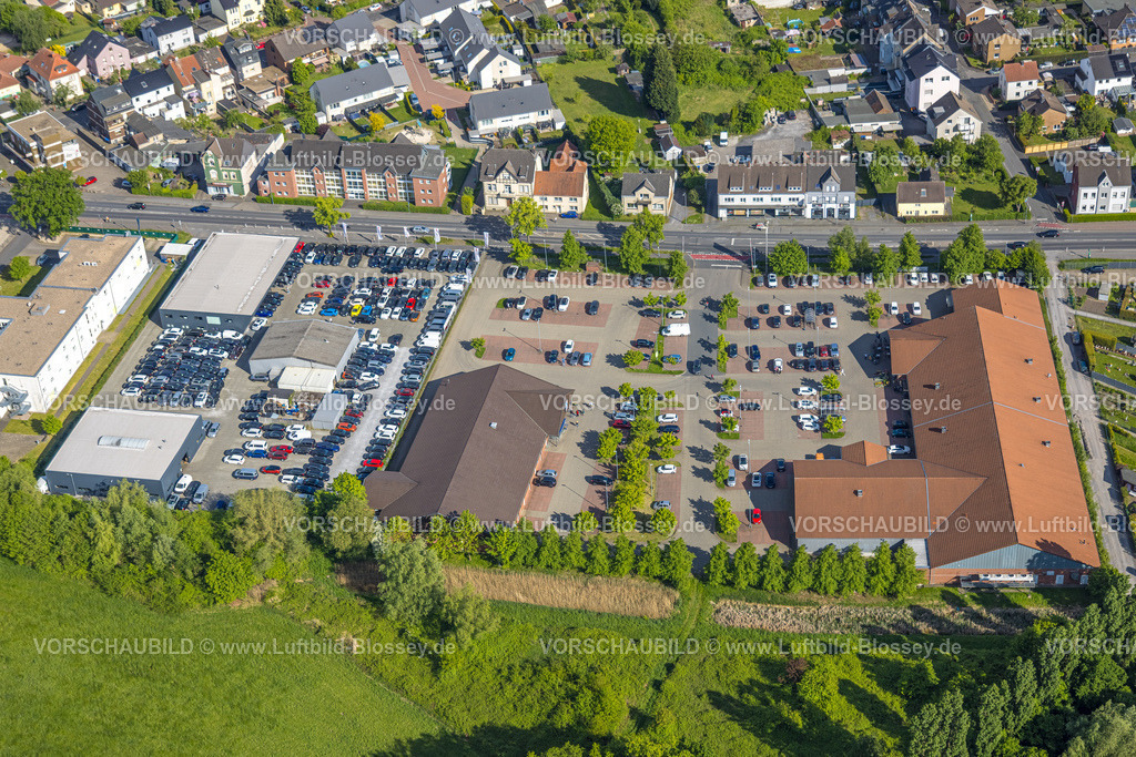 Hamm250500930 | Luftbild, Einkaufszentrum mit Edeka Weber und Aldi Supermarkt, Autohaus Excellence Cars, Stadtbezirk Pelkum, Hamm, Ruhrgebiet, Nordrhein-Westfalen, Deutschland