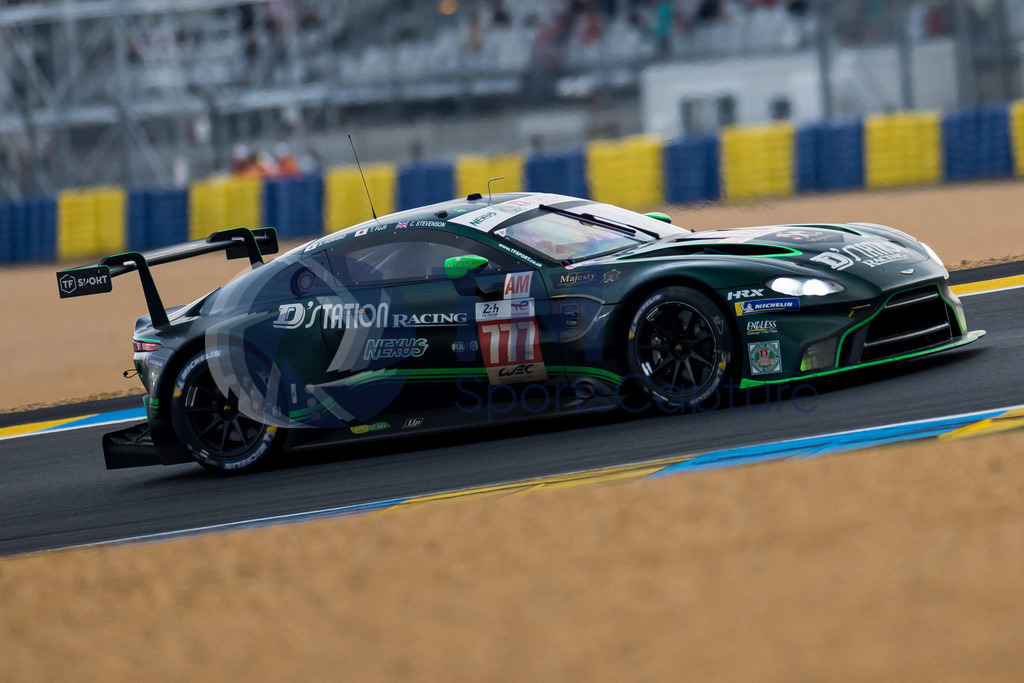Trainproduction-20230610-2203 | LE MANS,FRANCE,10.Jun.23 - MOTORSPORTS - WEC, FIA World Endurance Championships, 24 Hours of Le Mans, Circuit de la Sarthe, race. Image shows Satoshi Hoshino (JPN), Casper Stevenson (GBR) and Tomonobu Fujii (JPN/ D'Station Racing). Photo: Trainproduction / Matthias Trinkl