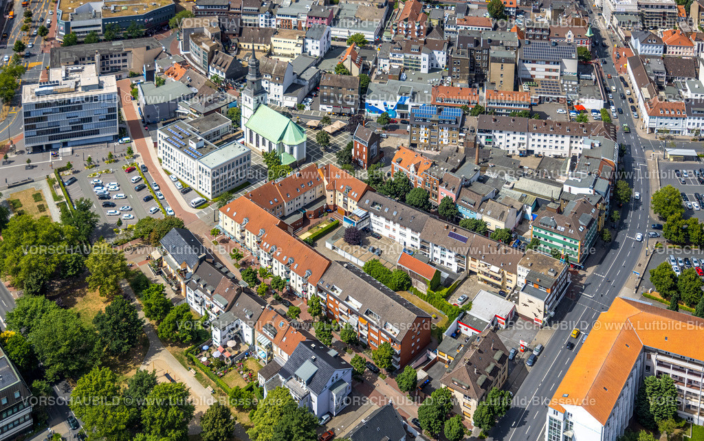 Hamm220707167 | Luftbild, Stadtansicht, evang. Jugendkirche / Lutherkirche, Mitte, Hamm, Ruhrgebiet, Nordrhein-Westfalen, Deutschland