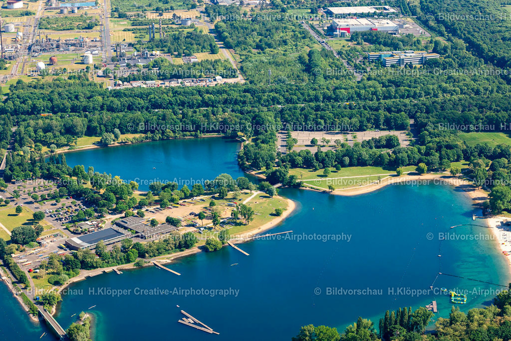 Luftbild Chorweiler-3467 | Luftbildfotografie und Luftbild Uferbereiche am Sandstrand des Freibades in Köln im Bundesland Nordrhein-Westfalen, Deutschland - Realisiert mit Pictrs.com