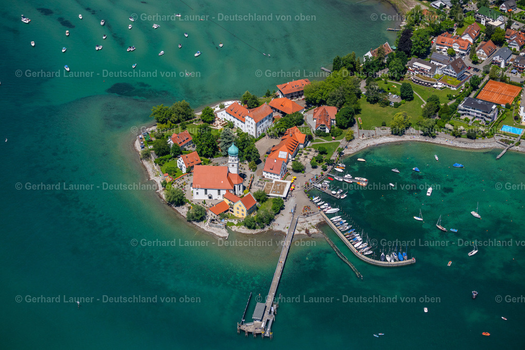 4031585 | Halbinsel Wasserburg am Bodensee, mit Hafen und Schloßhotel