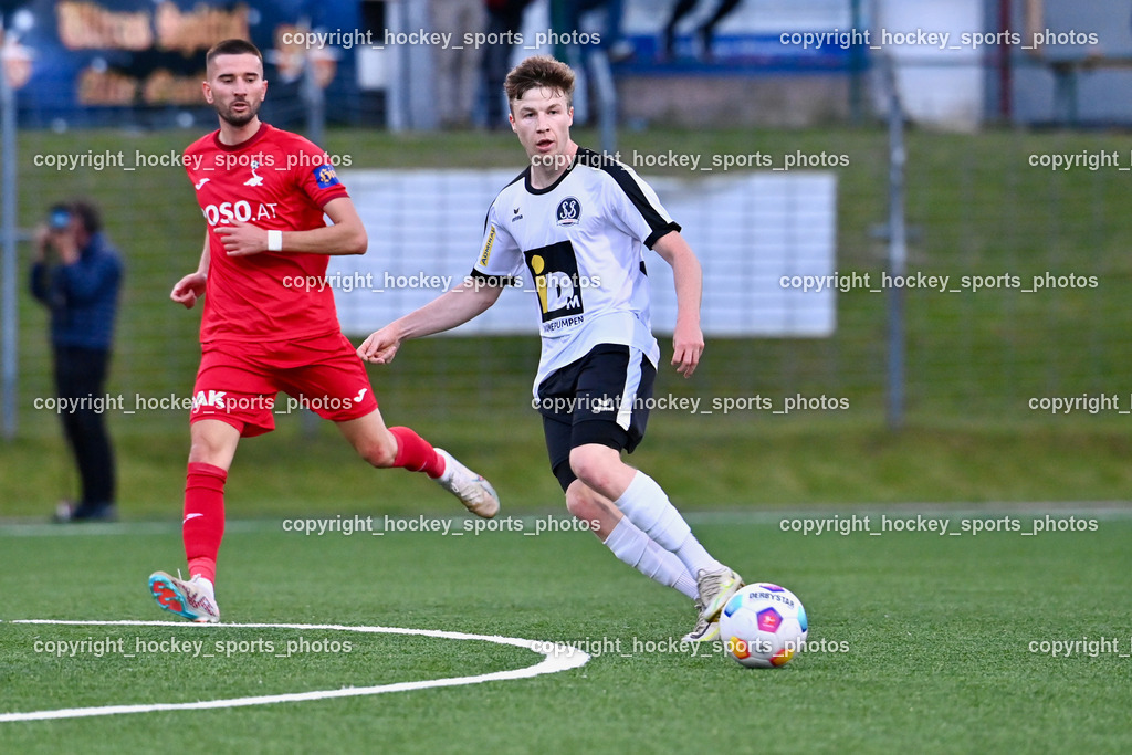 SV Spittal vs. SAK | #7 Hrvoie Jakovljevic SAK, #39 Fabian Hoi SV Spittal, SV Spittal vs. SAK, SV Spittal vs. SAK am 24.05.2024 in Spittal an der Drau (Goldeck Stadion), Austria, (Photo by Bernd Stefan)
