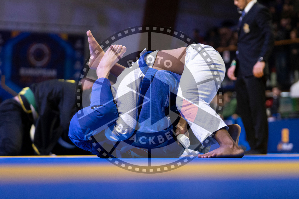 20240119PBB1425 | Fighters compete during the IBJJF European Championship in Paris, France, on January 19, 2024.