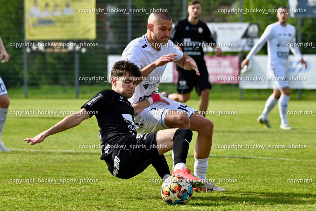 ASK Klagenfurt vs. SK Vorwärts Steyr 21.4.2024 | #5 Martin Coello Carrera SK Vorwärts Steyr, #14 Anej Kmetic ASK Klagenfurt, ASK Klagenfurt vs. SK Vorwärts Steyr 21.4.2024, ASK Klagenfurt vs. SK Vorwärts Steyr am 21.04.2024 in Klagenfurt (ASK Sportzentrum Fischl), Austria, (Photo by Bernd Stefan)
