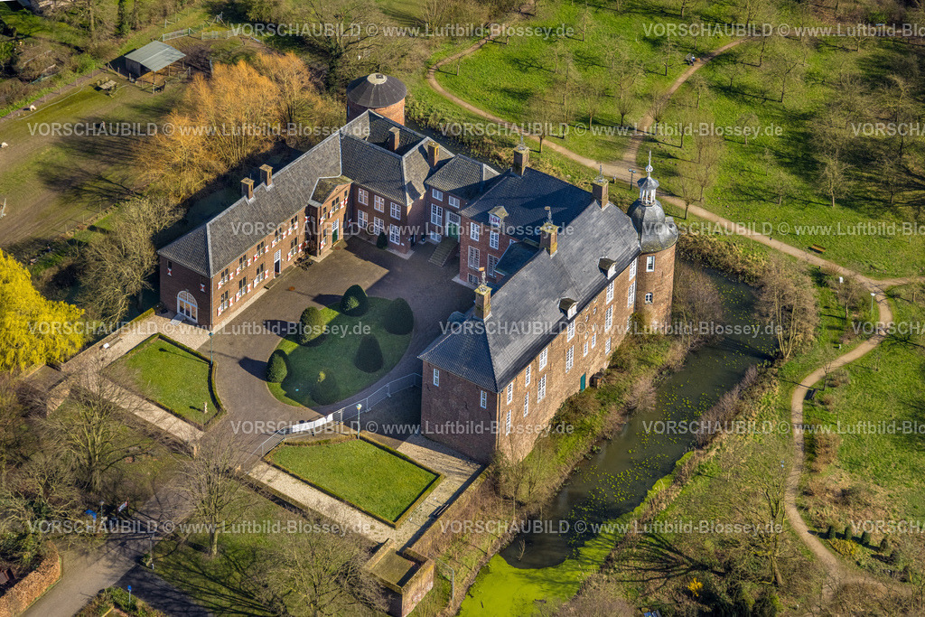 Hamminkeln240311529 | Luftbild, Schloss Ringenberg, Wasserschloss mit Schlosspark, Ringenberg, Hamminkeln, Nordrhein-Westfalen, Deutschland
