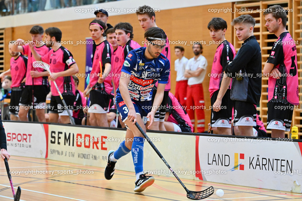 VSV Unihockey vs. Wiener Floorballferein 6.4.2024 | #30 Christoph Steiner VSV Unihockey, VSV Unihockey vs. Wiener Floorballferein 6.4.2024, VSV Unihockey vs. Wiener Floorballferein  am 06.04.2024 in Villach (Ballspielhalle St. Martin), Austria, (Photo by Bernd Stefan)