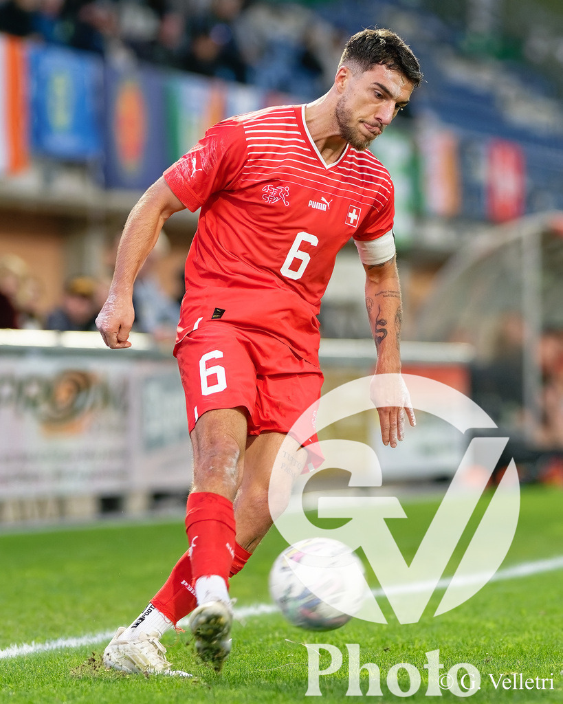 UEFA Region's Cup - Vaud v Munster | Tom Boillot (6 Vaud) shoots the ball (action) during the UEFA Region's Cup game between Vaud and Munster at Centre Sportif de Colovray in Nyon, Switzerland 