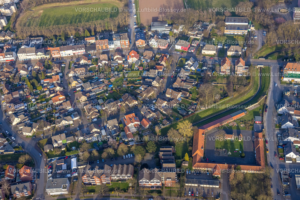 Hamm240305670 | Luftbild, Alter Bauhof Herringen und Wohngebiet Herringer Bach, Stadtbezirk Herringen, Hamm, Ruhrgebiet, Nordrhein-Westfalen, Deutschland