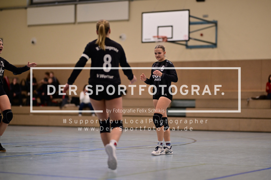 Faustball I Frauen I Saison 2025-2026 I Bundesliga Nord I 7c. Spieltag I MTV Wangersen - Ohligser TV I 25.01.2026 I 38750 | Der Sportfotograf. - Realisiert mit Pictrs.com