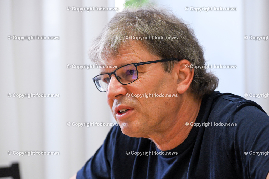 Heinz Zauner (Geschaeftsfuehrer Arge fuer Obdachlose_ Kupfermuckn)_ 12.06.2023-12 | 12.06.2023, Linz, AUT, Arge fuer Obdachlose, Kupfermuckn, im Bild Heinz Zauner (Geschaeftsfuehrer Arge fuer Obdachlose, Kupfermuckn)