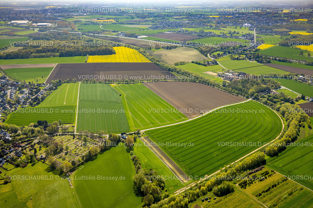 Bergkamen230406557 | Luftbild, Wiesen und Felder Freifläche, Mühlenstraße, Niederaden, Lünen, Ruhrgebiet, Nordrhein-Westfalen, Deutschland