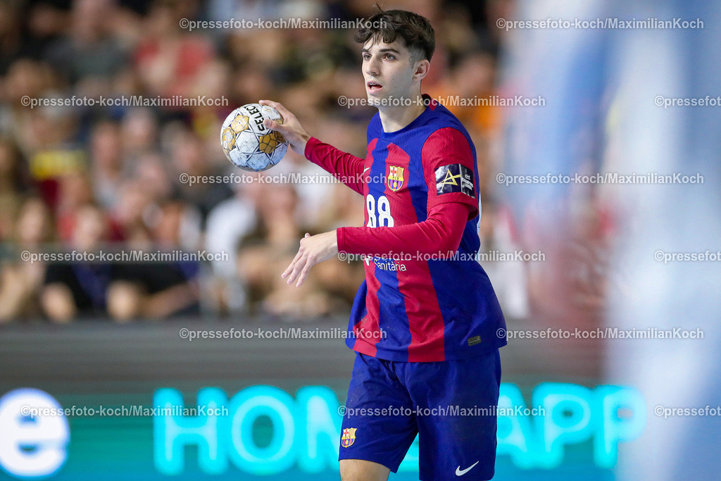 KoeEHF08062402091 | 08.06.2024, Köln, Handball, TruckScout24 EHF FINAL4, Machineseeker Champions League Men, Lanxess-Arena, Halbfinale, THW Kiel - FC Barcelona: Petar Cikusa Jelicic (FC Barcelona)