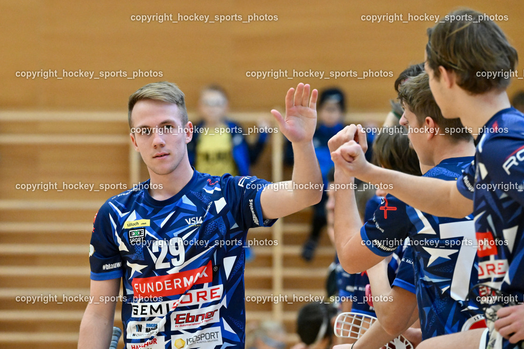 VSV Unihockey vs. FBC Dragons | #29 Anze Brajic VSV Unihockey, VSV Unihockey vs. FBC Dragons, VSV Unihockey vs. FBC Dragons am 22.12.2024 in Villach (Ballspielhalle St. Martin), Austria, (Photo by Bernd Stefan)