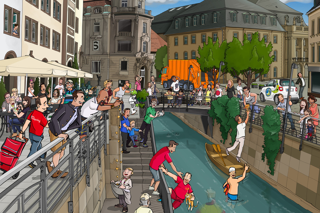 Bayreuth-Wimmelbild-Canal Grande-schanz-partner | Schanz & Partner - Realisiert mit Pictrs.com
