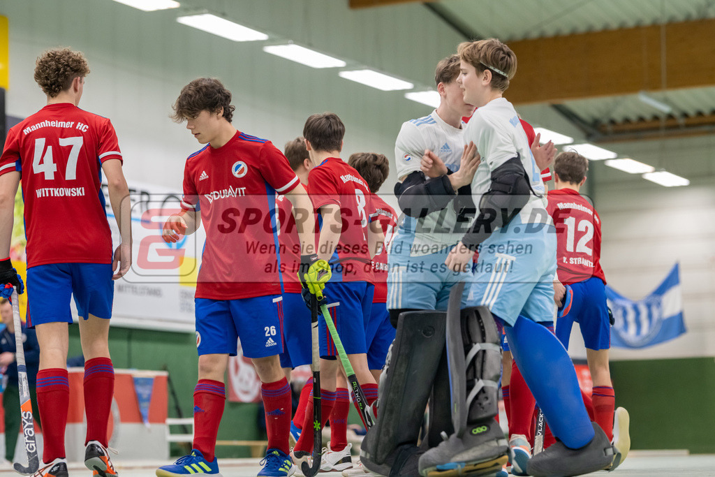 SFE_20230304_0009 | Deutsche Meisterschaft Männliche U16 Halle 2023 am 04.03.2023 in Köln (KTHC Stadion Rot-Weiss Köln Tennis and Hockey Club), Photo: Stephan Fehrmann 2022 (Sports-Gallery)