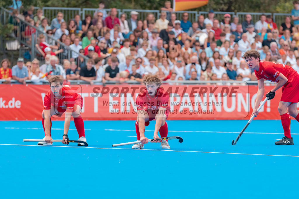 HK_20230716_102912 | Euro Hockey MU18 Boys Finale Belgium vs Germany Championship Girls &amp; Boys am 16.7.2023 CHTC , Krefeld ,