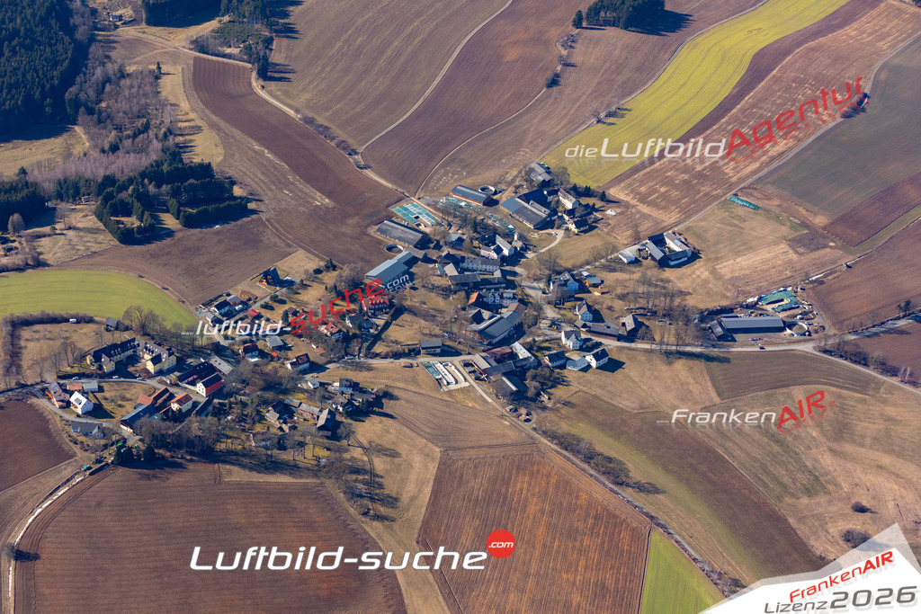 Die Luftbildaufnahme Eppenreuth -  wurde 2019 mittels Flugzeug (keine Drohne) erstellt. Perfekte Schärfe und Druck- Ergebnisse- Garantiert!