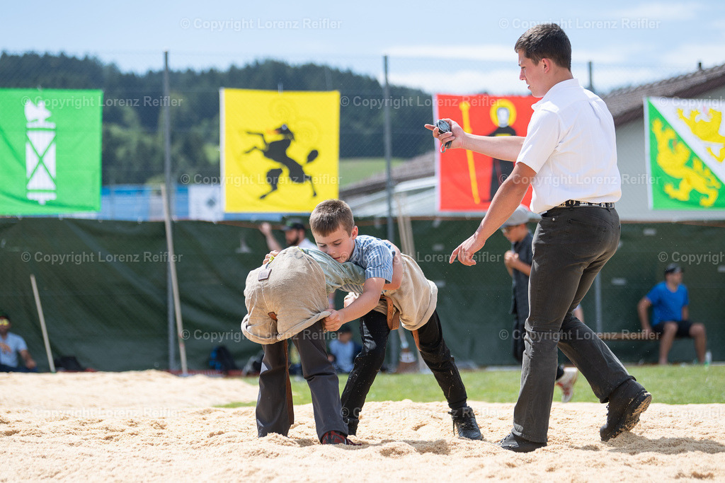 Schwingen -  Appenzeller Kantonal Nachwuchsschwingfest 2023 | Oberegg, 8.7.23, Schwingen - Appenzeller Kantonal Nachwuchsschwingfest.