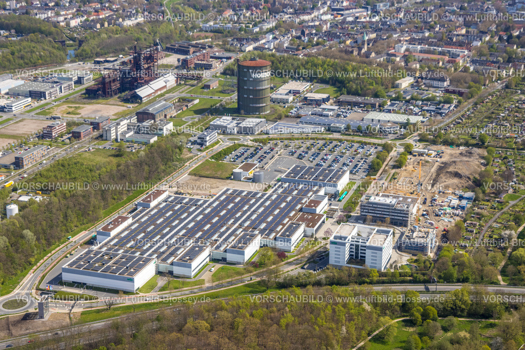 Dortmund230401842 | Luftbild, Wilo Park, Phoenix-West Gewerbegebiet, Baustelle, Pioneer Cube, Hörde, Dortmund, Ruhrgebiet, Nordrhein-Westfalen, Deutschland