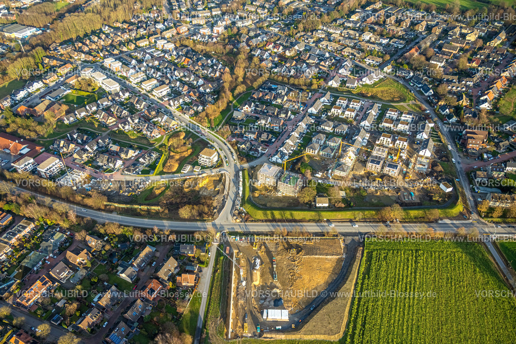 Bottrop251204154Kirchhellen | Luftbild, Wohngebiet Baustelle Neubau Wohnsiedlung Pater-Dieckmann-Straße an der Rentforter Straße Ecke Kirchhellener Ring, Baustelle Rentforter Straße Ecke In der Koppel, Kirchhellen, Bottrop, Ruhrgebiet, Nordrhein-Westfalen, Deutschland