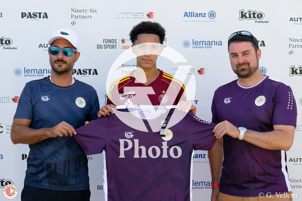 GenevaCup 7-8 - Servette FC v Arsenal FC | during the GenevaCup 7-8 match between Servette FC and Arsenal FC at Stade des Arberes in Meyrin, Switzerland