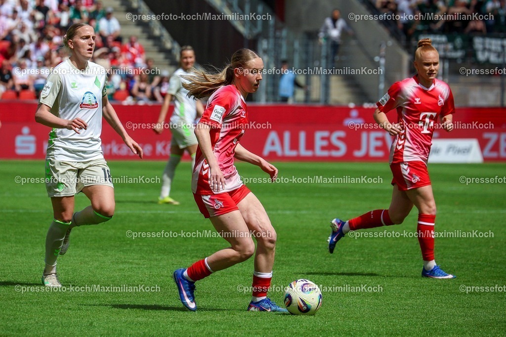 xsscx02052601074 | 02.05.2026, xsscx, Frauen Fussball, 1. FC Köln - Werder Bremen, 1. Fussball Bundesliga, 24. Spieltag, RheinEnergie-Stadion, Saison 2025 2026 Carlotta Imping (1. FC Köln #14) DFB regulations prohibit any use of photographs as image sequences and or quasi-video. Photo: xSandraxScherningxPressefotoKochx