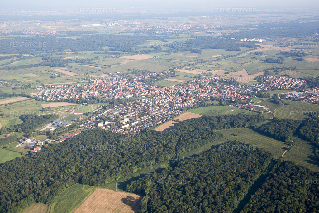Luftbild: Nonnenweier in Schwanau im Bundesland Baden-Württemberg in Deutschland. Foto: IMG_093225.jpg vom 16.08.2016 durch Werner Riehm/FLY-FOTO.de