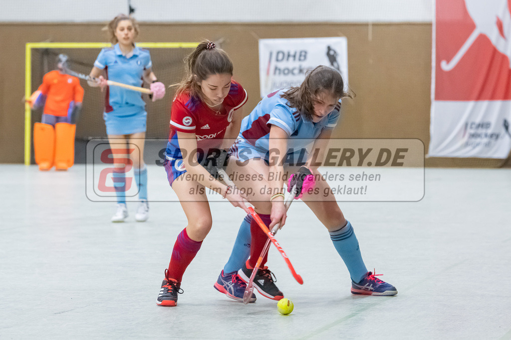 HK_20230226_105206 | Deutsche Meisterschaft WU16 Spiel um Platz 3 UHC Hamburg - Mannheimer HC am 26.2.2023 DSC 99, Düsseldorf ,