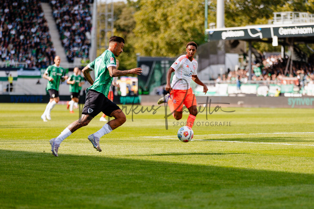 2. Bundesliga, Saison 2025/26, 5. Spieltag : SC Preußen Münster - Fortuna Düsseldorf | Münster, 14.09.2025: 2. Bundesliga, 5. Spieltag, SC Preußen Münster gegen Fortuna Düsseldorf im LVM-Preußenstadion in Münster. Foto: sportfotografie.ms | Markus Paletta - Realisiert mit Pictrs.com