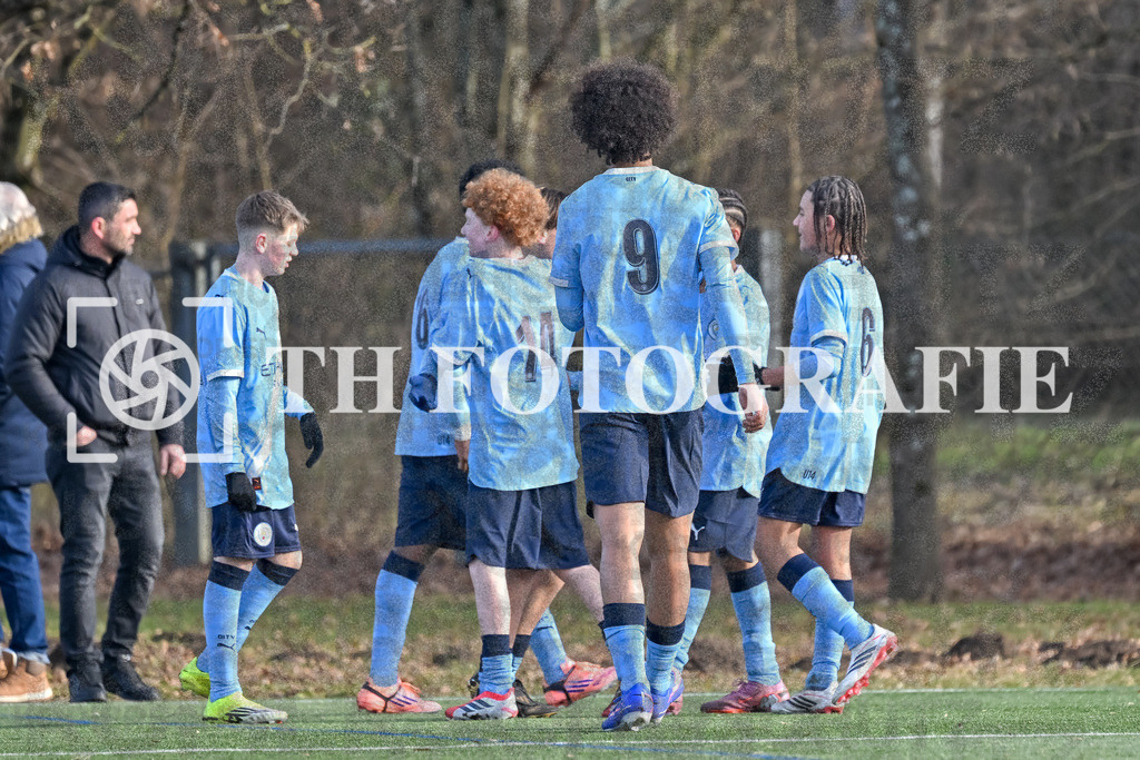 GER, Manchester City - FC Basel, Fussball, PS-Immo-Cup 2026,U14 Feldturnier, 17.01.2026 | City, Basel