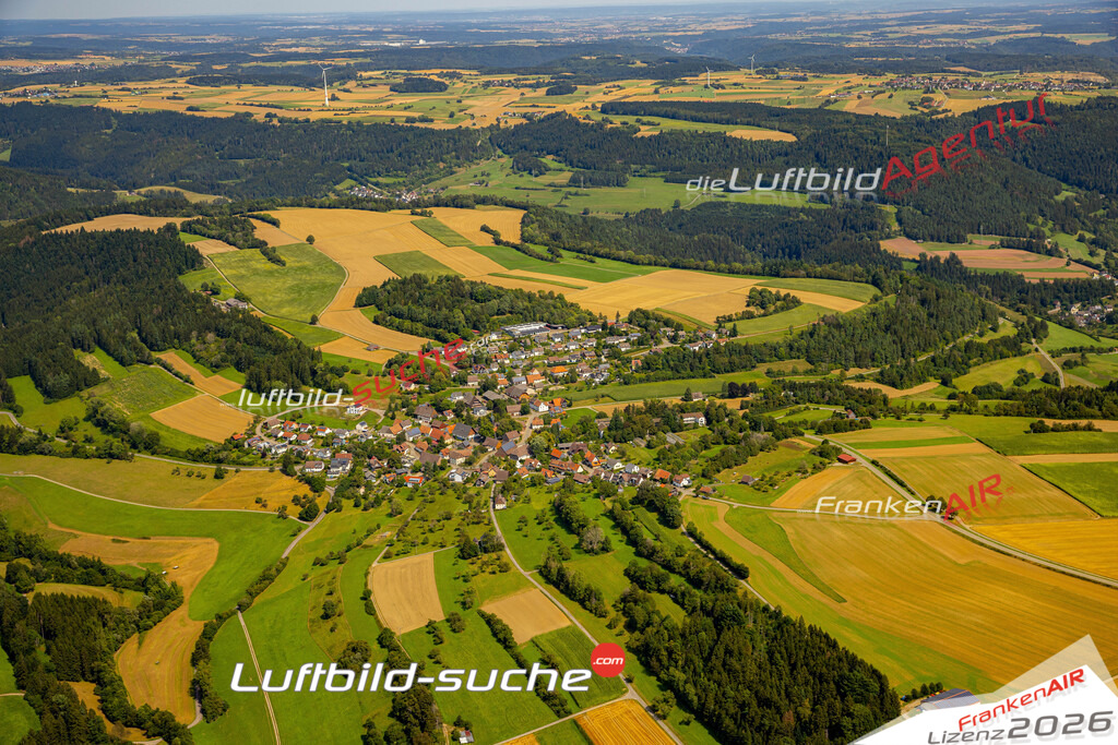 Das Luftbild zeigt : Fürnsal Dornhan - Die Luftaufnahme wurde 2024 vom UL-Flugzeug aus erstellt ( keine Drohne ) - Hochauflösende Luftaufnahme - Für grossformatige Ausdrucke geeignet. Die Geschenkidee !Mit Lizenz und Bildrechte bestellbar