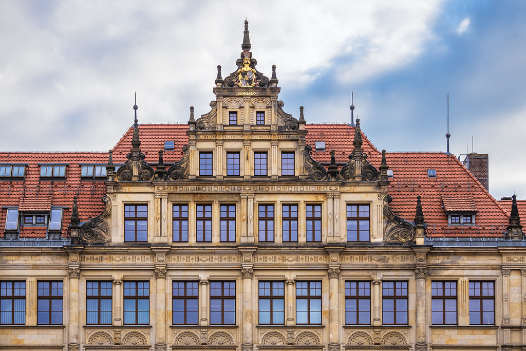 Blick auf das Neue Ratshaus in der Stadt Görlitz | Blick auf das Neue Ratshaus in der Stadt Görlitz.