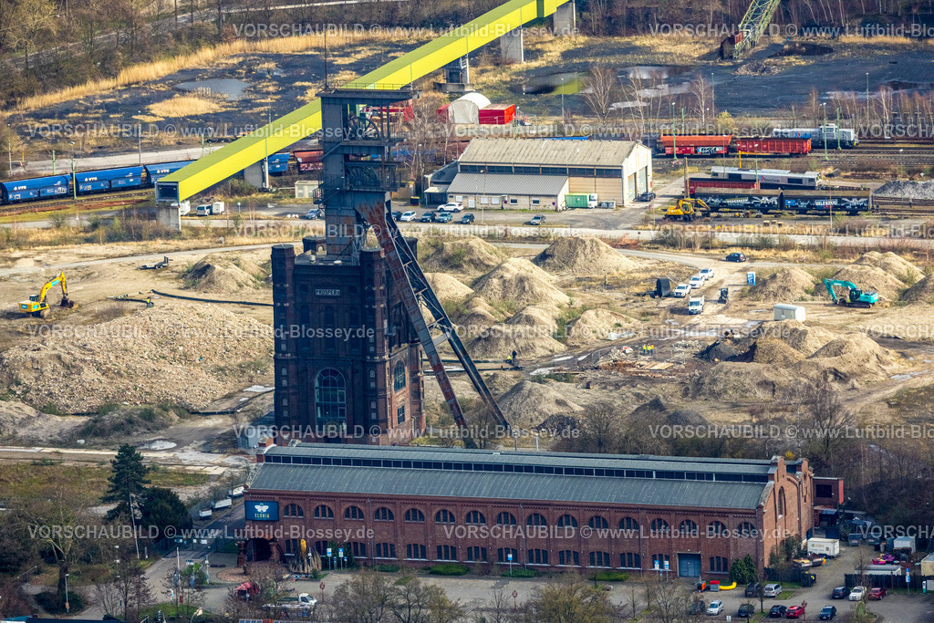 Bottrop260306166 | Luftbild, Zeche Prosper II, Malakoffturm und ELORIA â€“ Erlebnisfabrik und Eventlocation, Batenbrock-Süd, Bottrop, Ruhrgebiet, Nordrhein-Westfalen, Deutschland