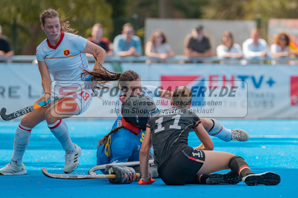 HK_20230715_102664 | Euro Hockey WU18 SF2 Spain vs Germany Championship Girls &amp; Boys am 15.7.2023 CHTC , Krefeld ,