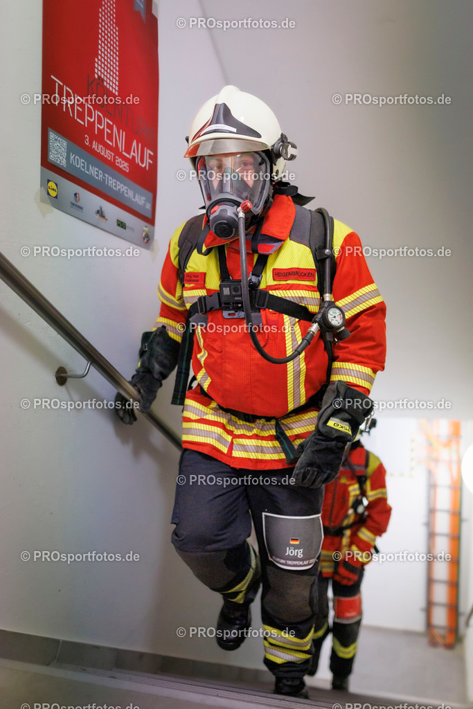 KölnTurm Treppenlauf; Köln, 03.08.2025 | Impressionen vom KölnTurm Treppenlauf am 03.08.2025 in Köln (Nordrhein-Westfalen). 