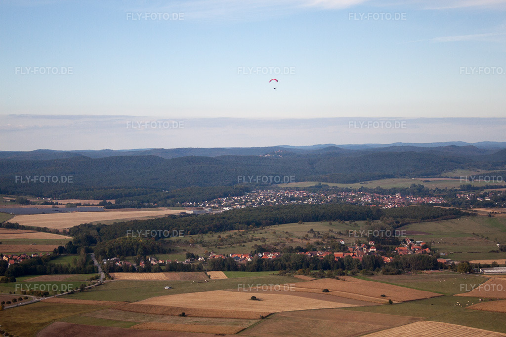 Luftbild: Ortsansicht in Ingwiller im Bundesland Bas-Rhin in Frankreich. – Foto: IMG_53611.jpg vom 30.09.2012 durch Werner Riehm/FLY-FOTO.de – Auflösung des Originals: 4752 x 3168 px