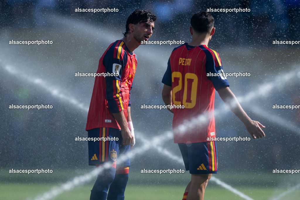FOOTBALL : Argentine vs Espagne – Finale de la Coupe du Monde FIFA 2026. New York New Jersey Stadium, East Rutherford, New Jersey, États-Unis. 19/07/2026. | Pedri #20 (Spain) et Aymeric Laporte #14 (Spain)