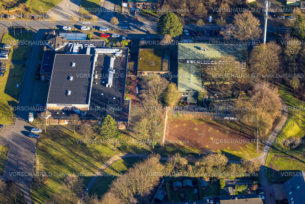 Bottrop240107824 | Luftbild, Bezirksamt und Polizeiposten, Brauhaus am Ring, Kirchhellen, Bottrop, Ruhrgebiet, Nordrhein-Westfalen, Deutschland