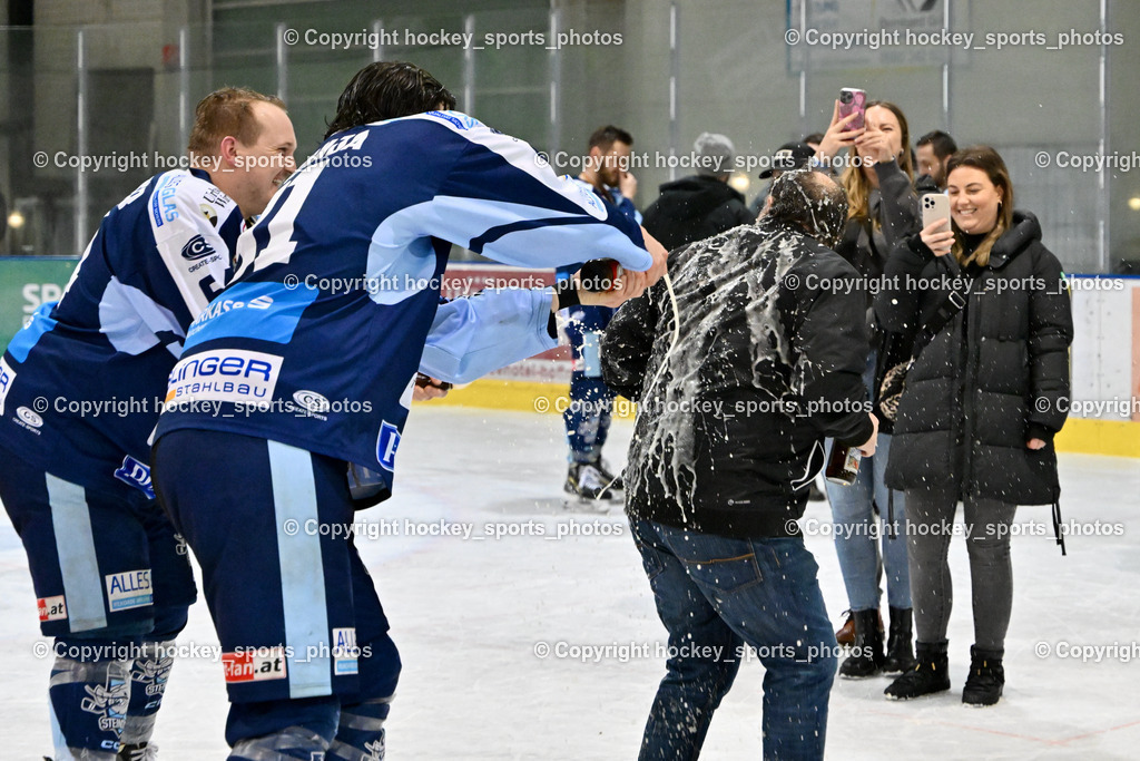 ESC Steindorf vs. EHC Althofen 8.3.2024 | ESC Steindorf vs. EHC Althofen 8.3.2024, ESC Steindorf vs. EHC Althofen Meisterfeier am 08.03.2024 in Steindorf (Ossiachersee Halle), Austria, (Photo by Bernd Stefan)