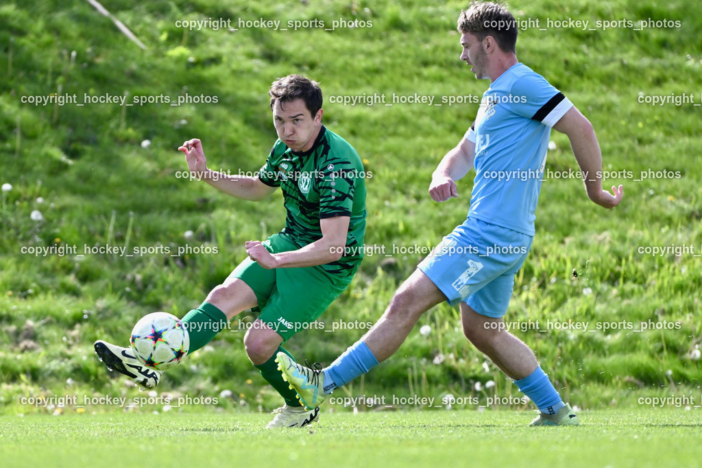 SC Landskron vs. SVG Bleiburg | #8 Philipp Gatti SC Landskron, #18 Alen Martinovic SVG Bleiburg, SC Landskron vs. SVG Bleiburg, SC Landskron vs. SVG Bleiburg am 28.04.2024 in Villach (Sportzentrum Landskron), Austria, (Photo by Bernd Stefan)