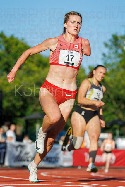 PUMA Fast Arms, Fast Legs; Wetzlar, 10.07.2026 | WETZLAR, GERMANY - JULY 10, 2026 : para-athlete Amanda Rummery (Canada) competing in the 200m during the athletics meeting PUMA Fast Arms, Fast Legs at Stadion Wetzlar on July 10, 2026 in Wetzlar, Germany.