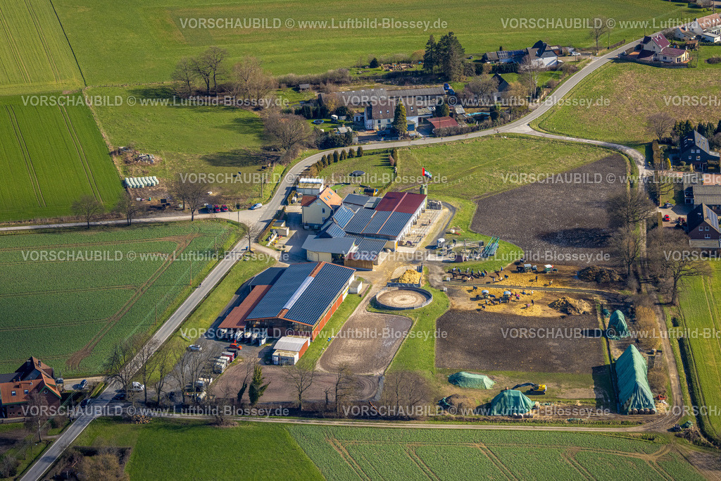 Froendenberg230213809 | Luftbild, Reiterhof Reitanlage Böhle, Solardach, Altendorf, Fröndenberg, Ruhrgebiet, Nordrhein-Westfalen, Deutschland