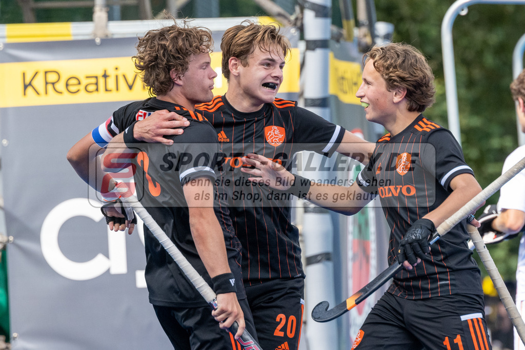 SFE_20230716_0185 | EuroHockey EM U18 Boys 3th 4th Netherlands vs Spain am 16.07.2023 in Krefeld (Gerd-Wellen-Hockeyanlage), Photo: Stephan Fehrmann 2023 (Sports-Gallery)